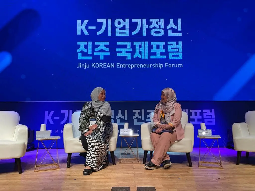 Munirah Mohammad at the Jinju Korean Entrepreneurship Forum in 2023