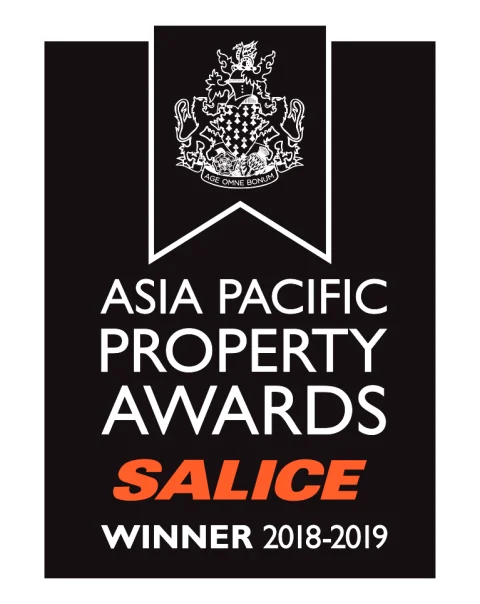 Asia Pacific Property Awards winner 2018 to 2019 black winner board